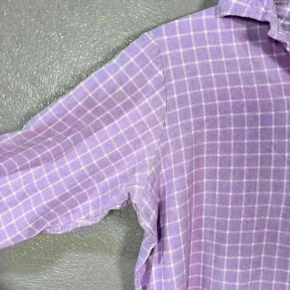CABERNET SLEEPWEAR Purple ¾ Sleeve Long Super Cozy Flannel Nightgown Women L - Picture 4 of 10